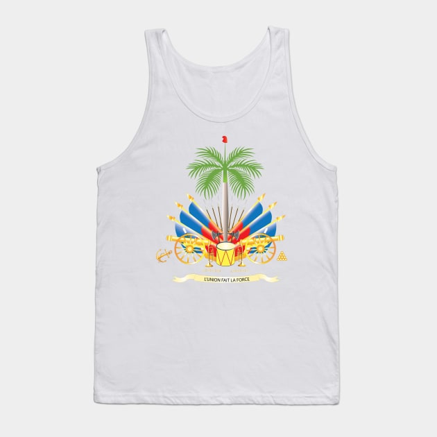 Haiti coat of arms T shirts, masks, tank tops ect.. Tank Top by Elcaiman7